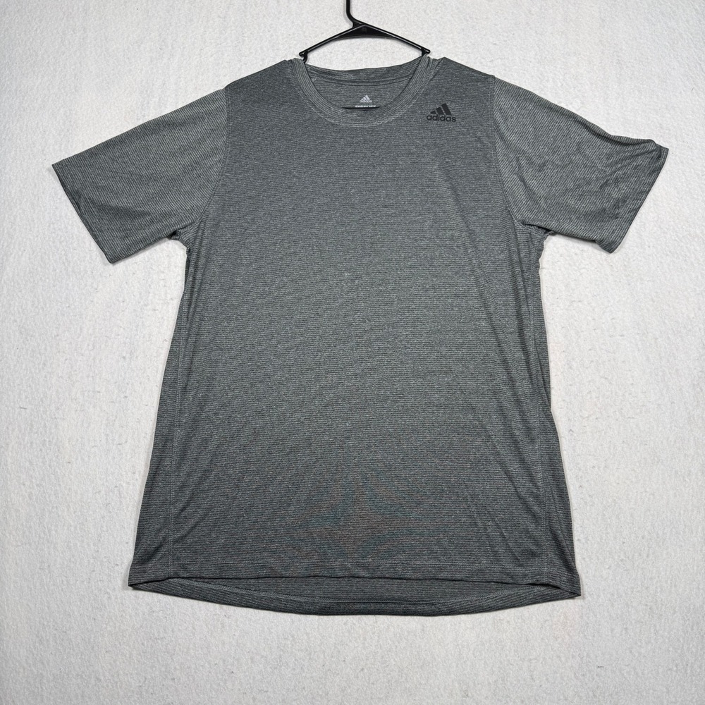 Adidas FreeLift Climalite Mens Gray Heather Training T-Shirt Large Short Sleeve